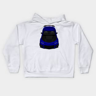 camaro zl1 1le navy Kids Hoodie